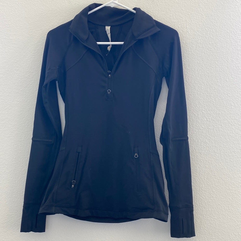 Black Lululemon half zip sweater